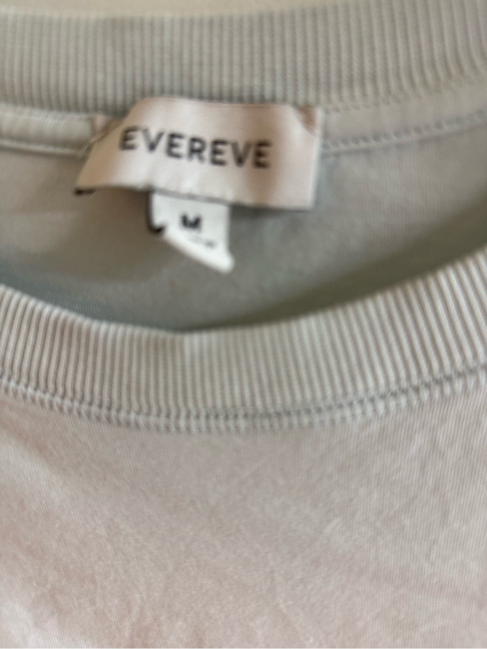 Evereve Light Blue Cap-Sleeve Crewneck Tee - Picture 2 of 8